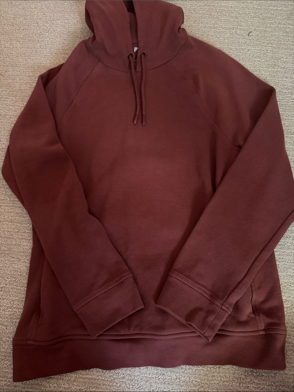 Men's Maroon Hooded Sweater